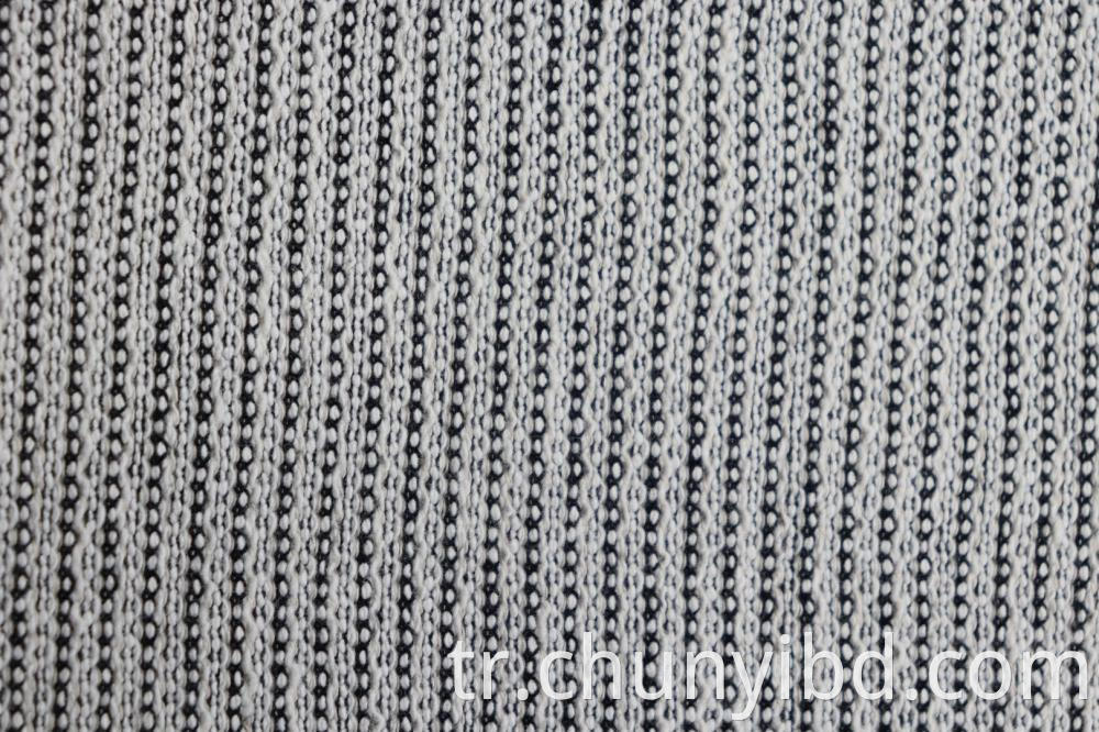 220GSM Polyester Double-Sided Interlock Jacquard Fabric